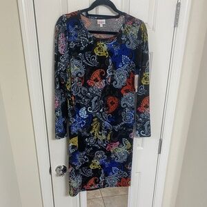 NWT - LulaRoe Debbie Long Sleeve Dress (M)
